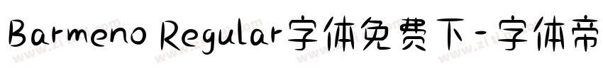 Barmeno Regular字体免费下字体转换